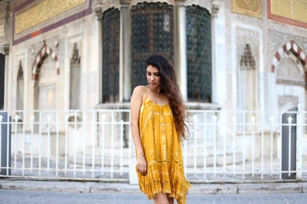 Anoushka Probyn Fashion Blog - Free People Istanbul Mustard Dress