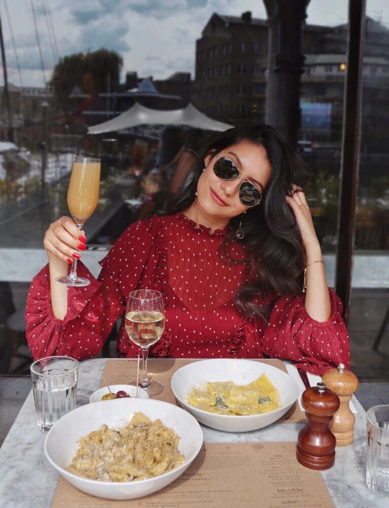 Anoushka Probyn UK London Fashion Travel Fashion Food Blogger Emilia's Italian Dining Review Guide