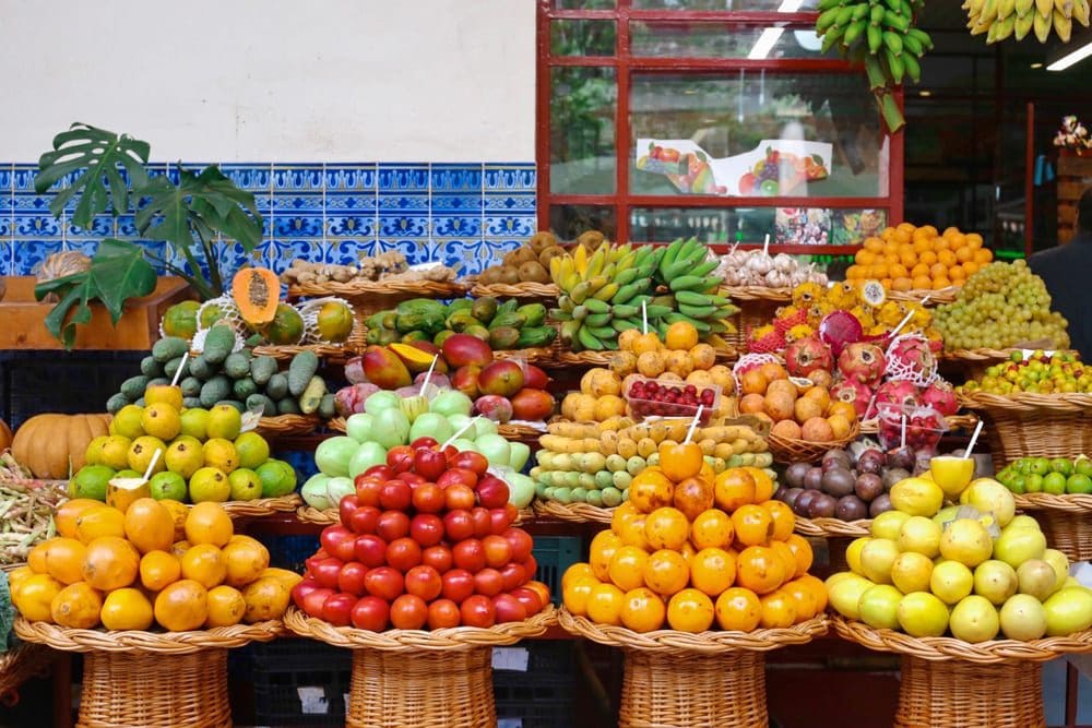 fruit market in funchal madeira