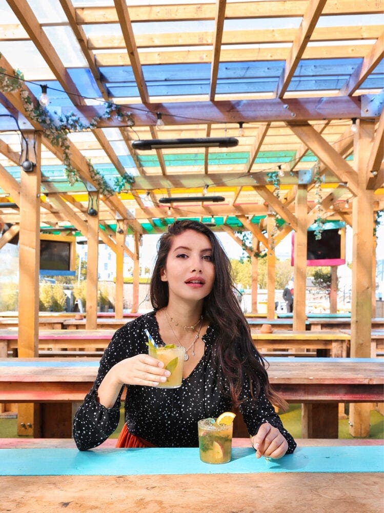 Anoushka Probyn UK London Fashion Travel Blogger Rooftop Bars Drinking London Skylight