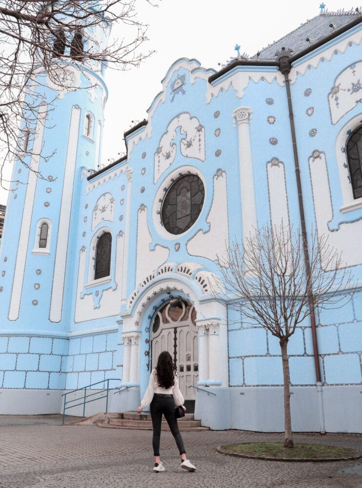Anoushka Probyn UK London Travel Blog Bratislava Slovakia Guide Blue Church