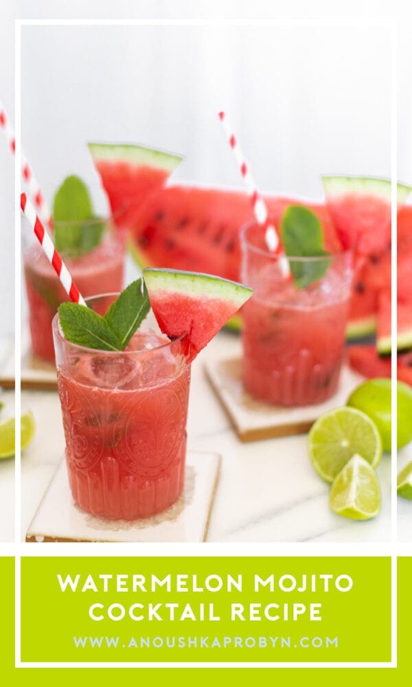 Watermelon Mojito Cocktail Recipe Fruit Summer Drink Lifestyle UK Blogger