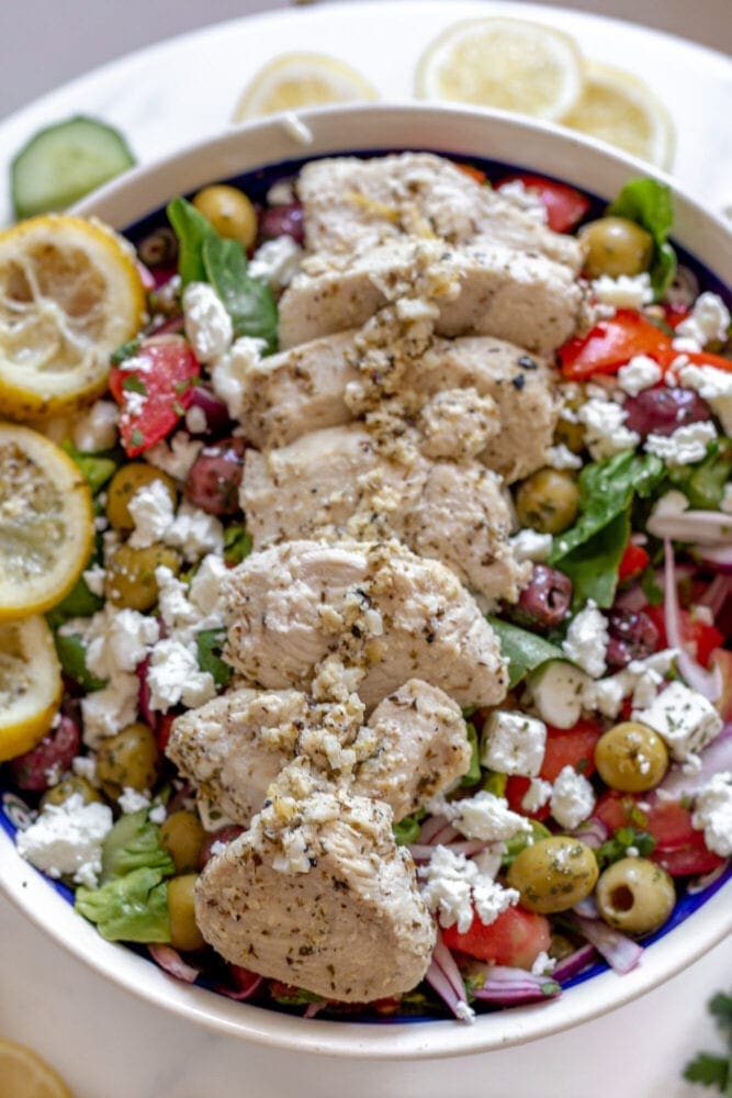 Greek Chicken Salad Recipe Food Dinner Recipes Anoushka Probyn UK Lifestyle Blogger