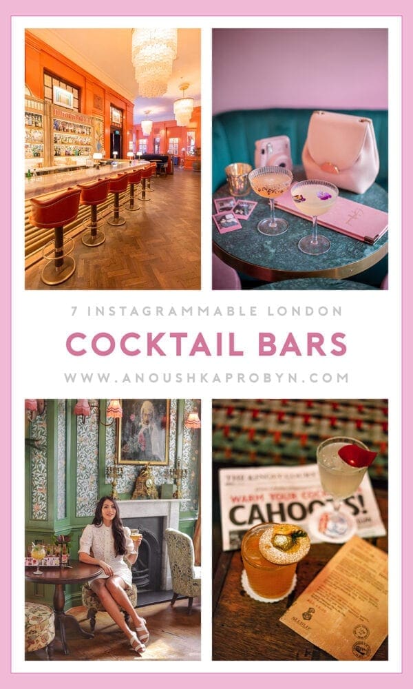 Instagrammable London Cocktail Bars Guide Instagram Photo Locations