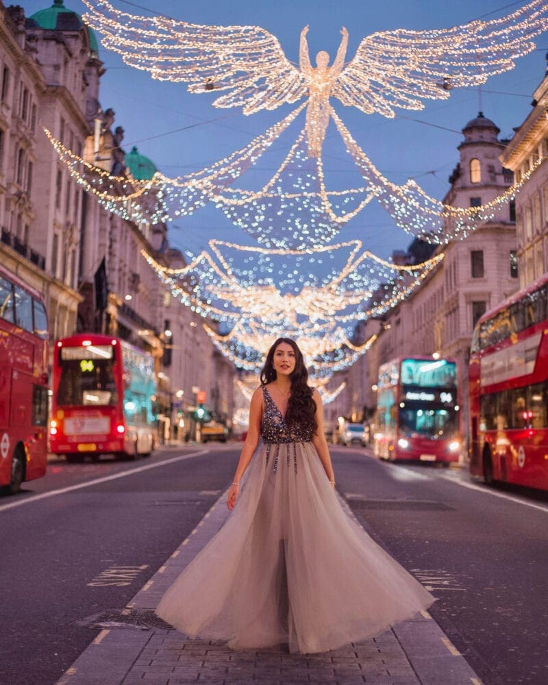 Regent Street Christmas Lights Instagram Locations London UK Lifestyle Travel Blogger