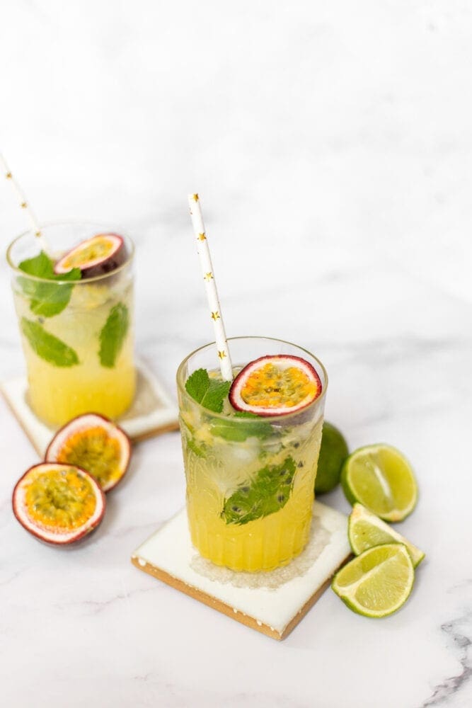 Vanilla Passionfruit Mojito Cocktail Recipe Anoushka Probyn UK Blogger