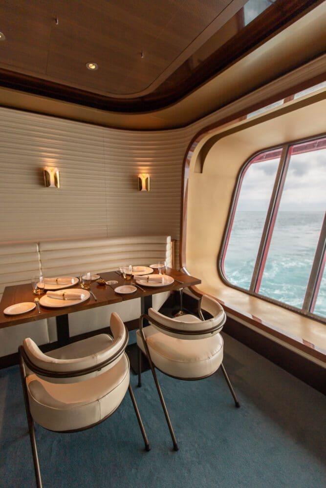 Virgin Voyages Scarlet Lady Cruise Review The Wake Steak and Seafood Restaurant Interior