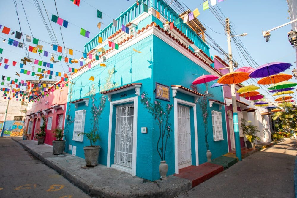 Getsemaní Cartagena Instagram Locations Things to Do Colombia UK Travel Blogger Colourful buildings