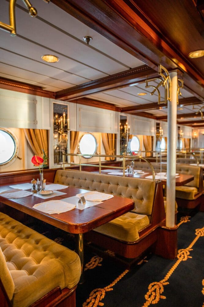 Star Clippers Ship Dining Room Interior on Board Sailing Ship