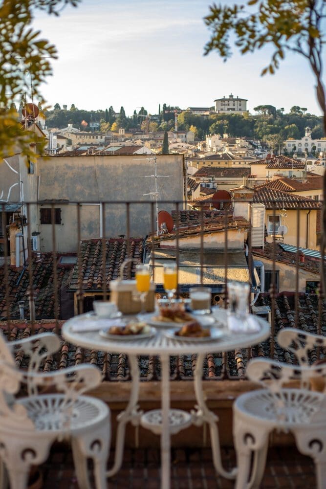 Hotel Calimala Review, Florence Italy. Breakfast view
