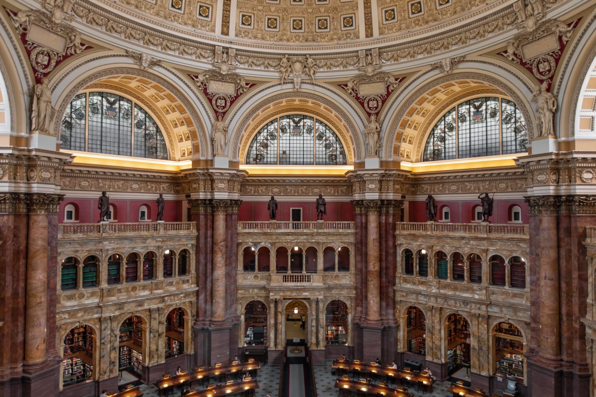 Library Of Congress Washington DC Things to do Travel Guide Sights Reading Room