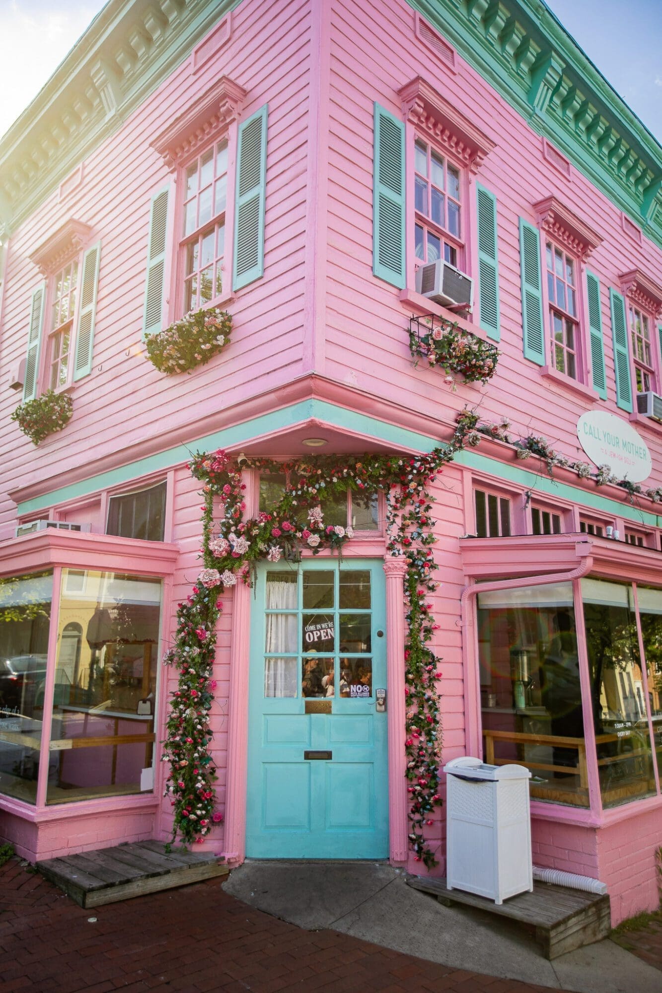 Pink Instagrammable Building Explore Georgetown Washington DC Things to do Sightseeing
