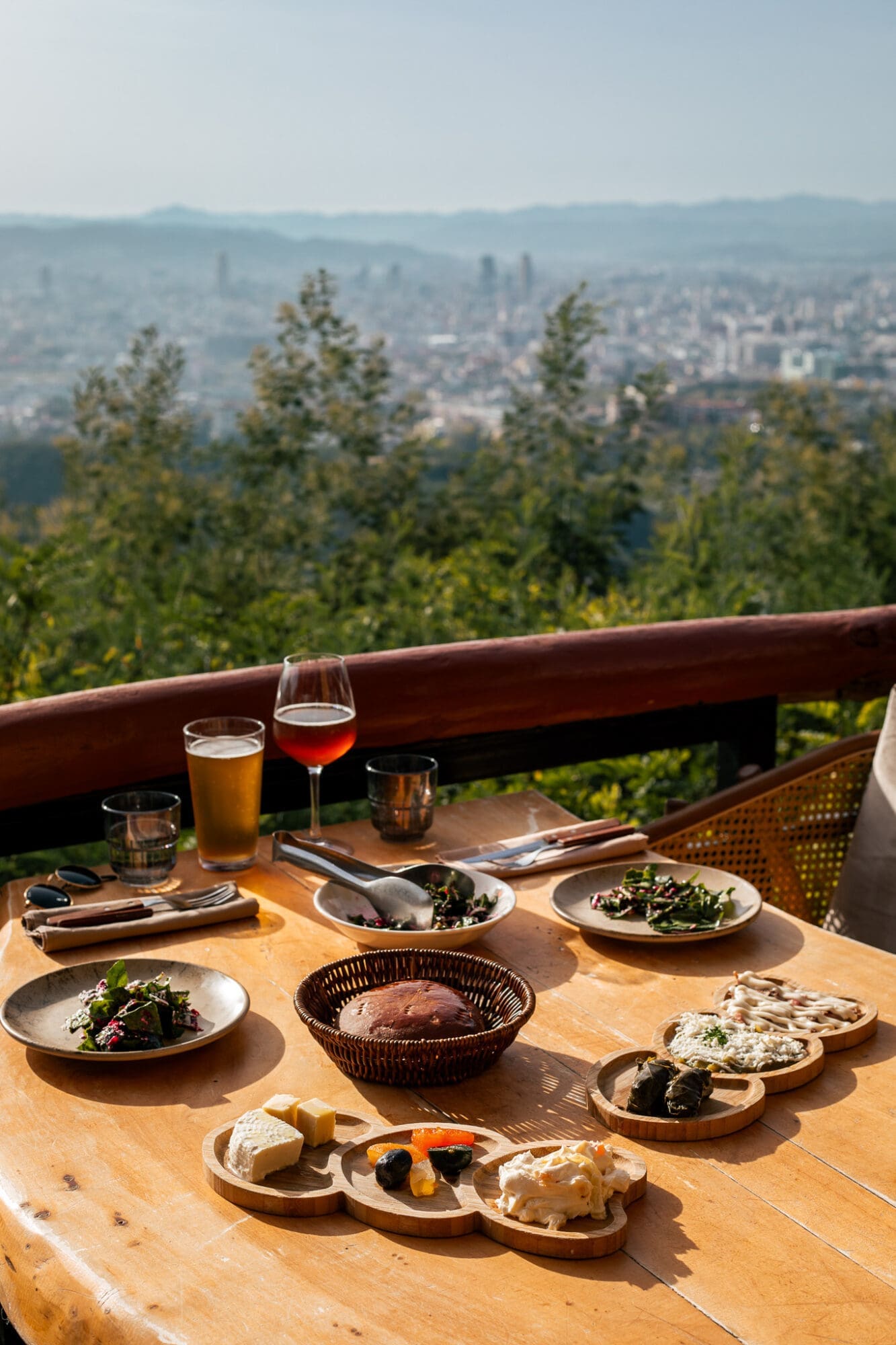 Kapelet Rooftop Restaurant with a View Tirana Albania Food