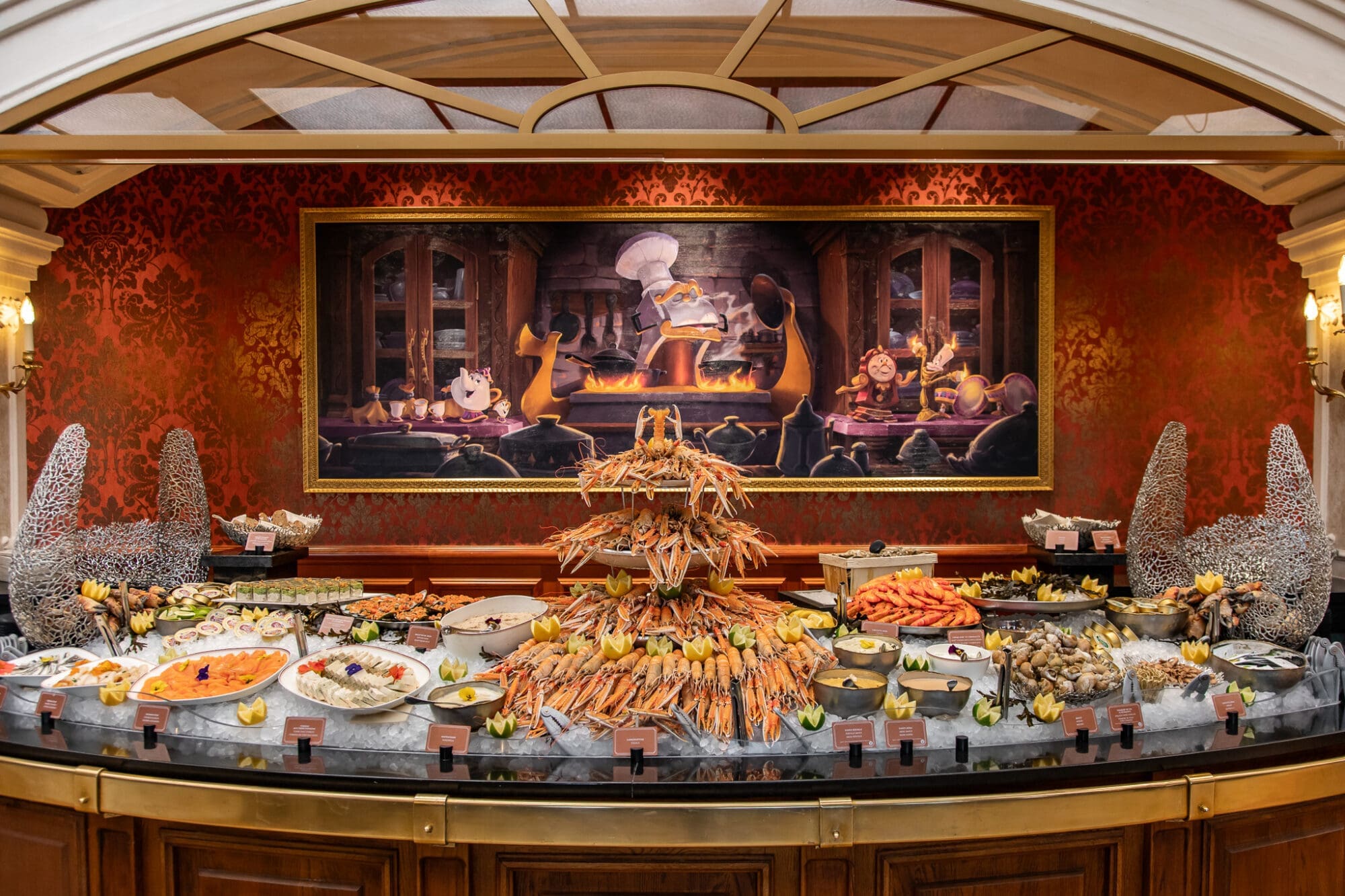 The Royal Banquet Disneyland Hotel Paris Restaurant Dining Review Fish Buffet