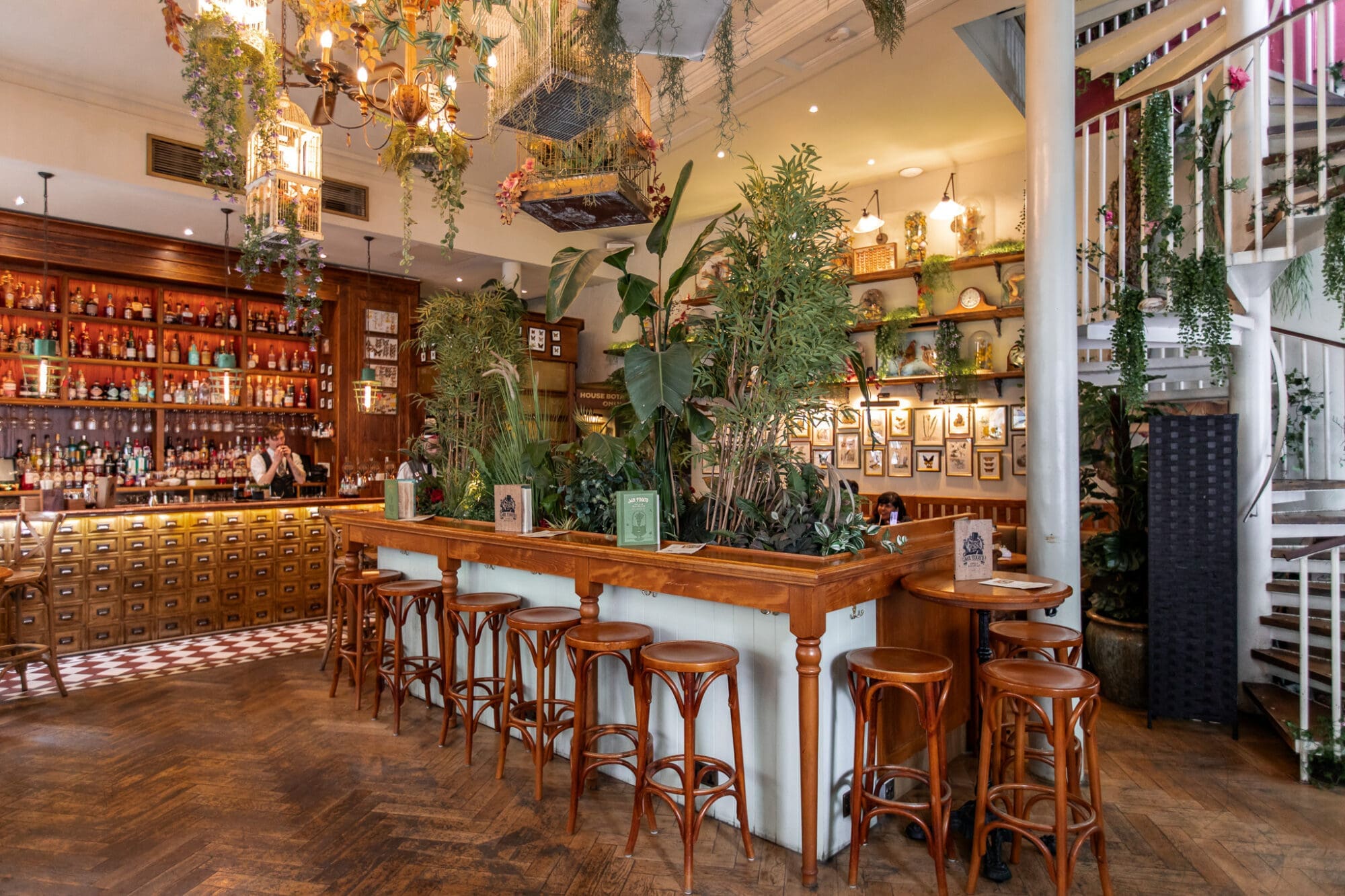 Quirky Bars in London, Mr Fogg's Bar House of Botanicals Fitrovia London