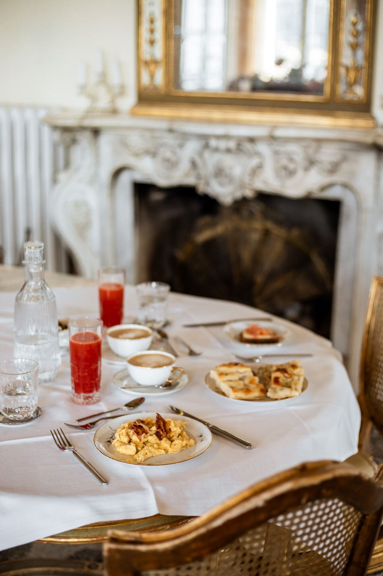Breakfast spread at Villa Gelsomino Exclusive House Liguria Italy