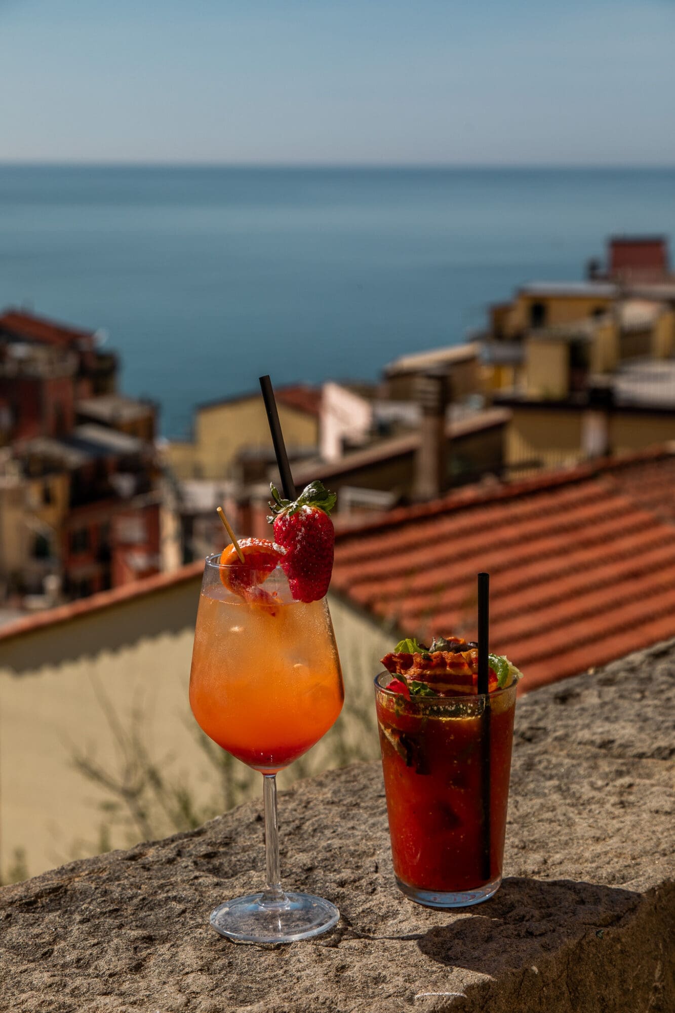 Old School Cocktails and Food Restaurant and Bar in Riomaggiore Cinque Terre Views