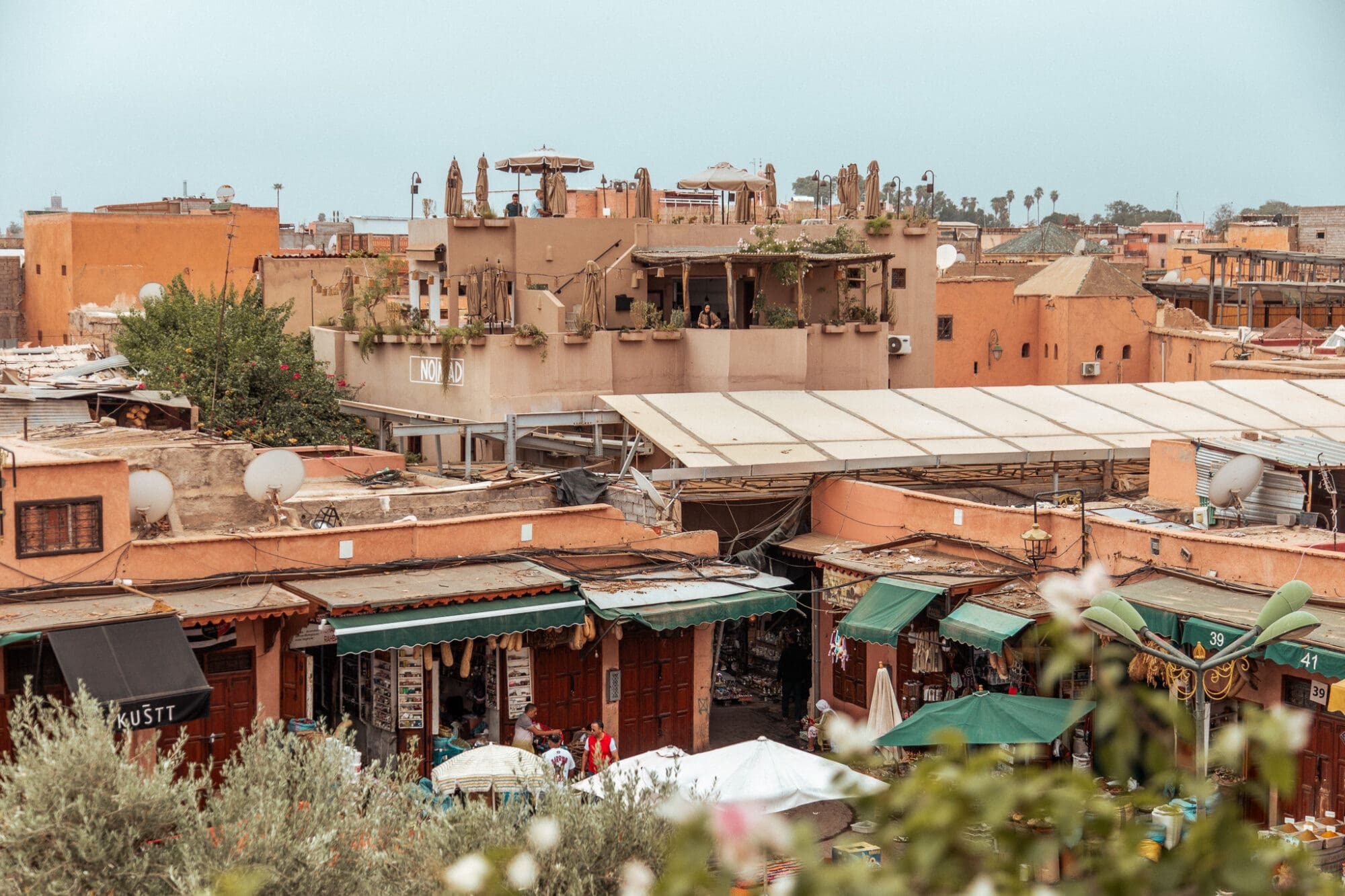 Nomad Restaurant Exterior Rooftop Marrakech Morocco Beautiful Restaurants