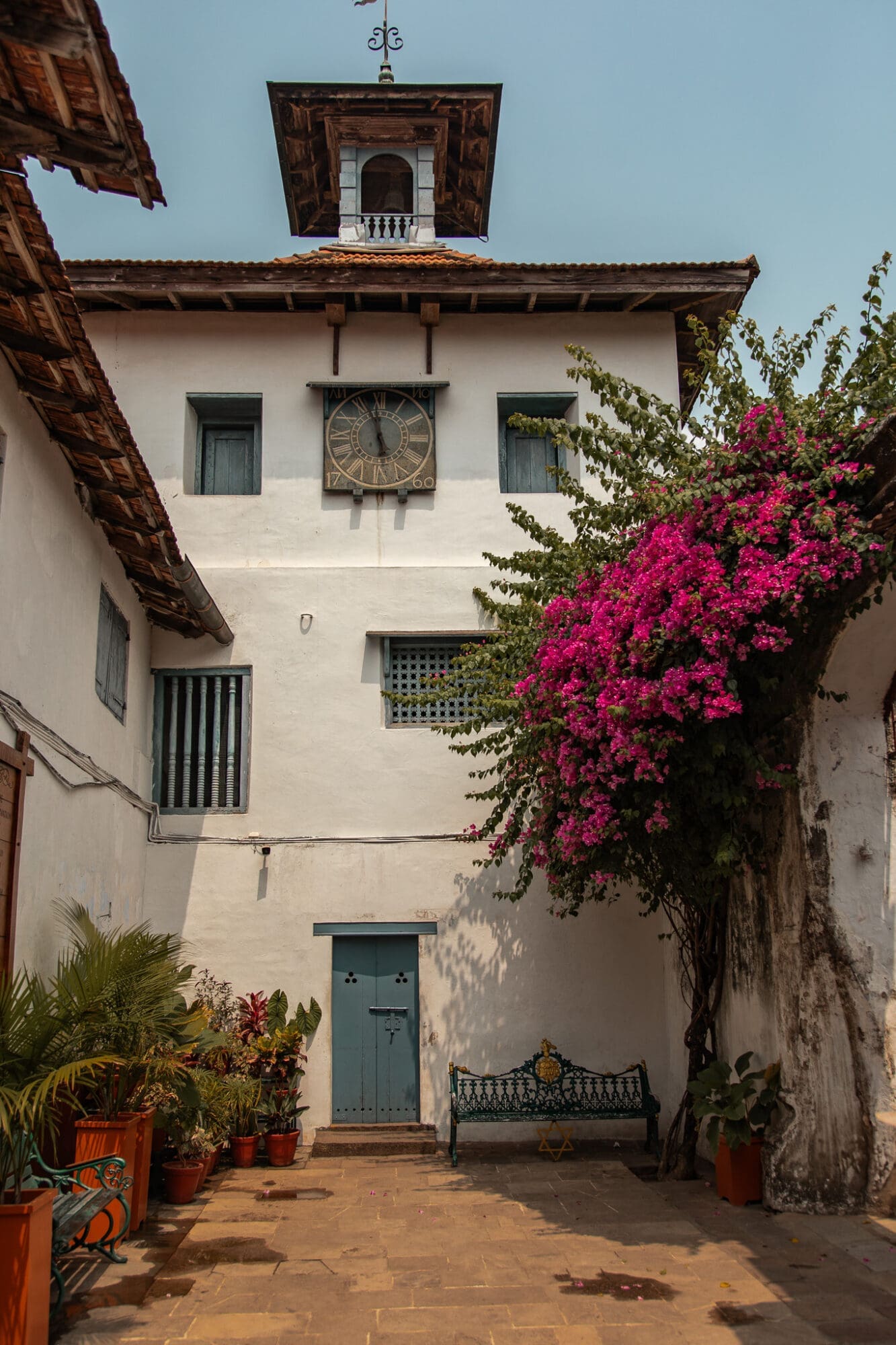 Jewish Synagogue Exterior Fort Kochi Kerala