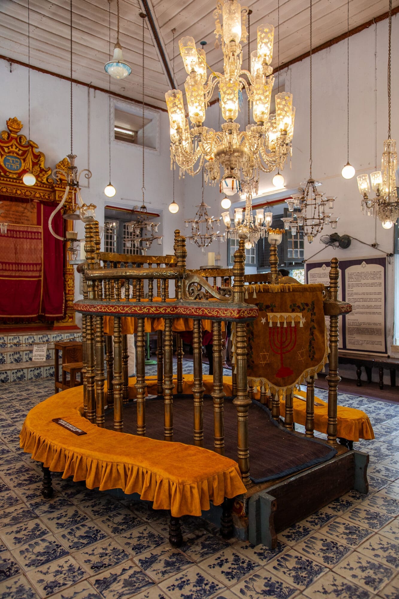 Jewish Synagogue Interior Fort Kochi Kerala