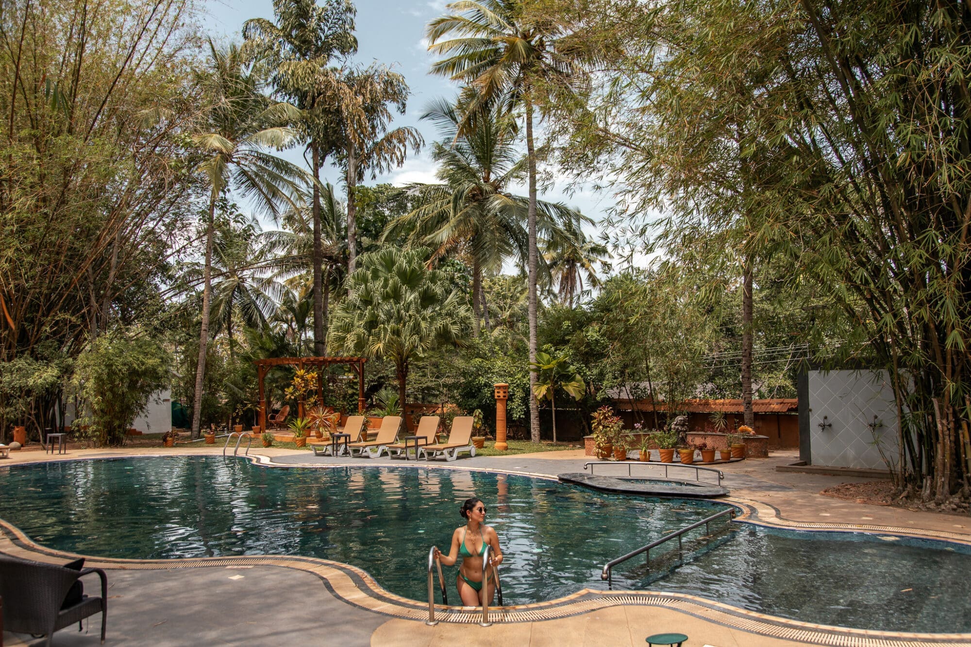 Pool at Fragrant Nature Resort Kollam Kerala Two Week Itinerary