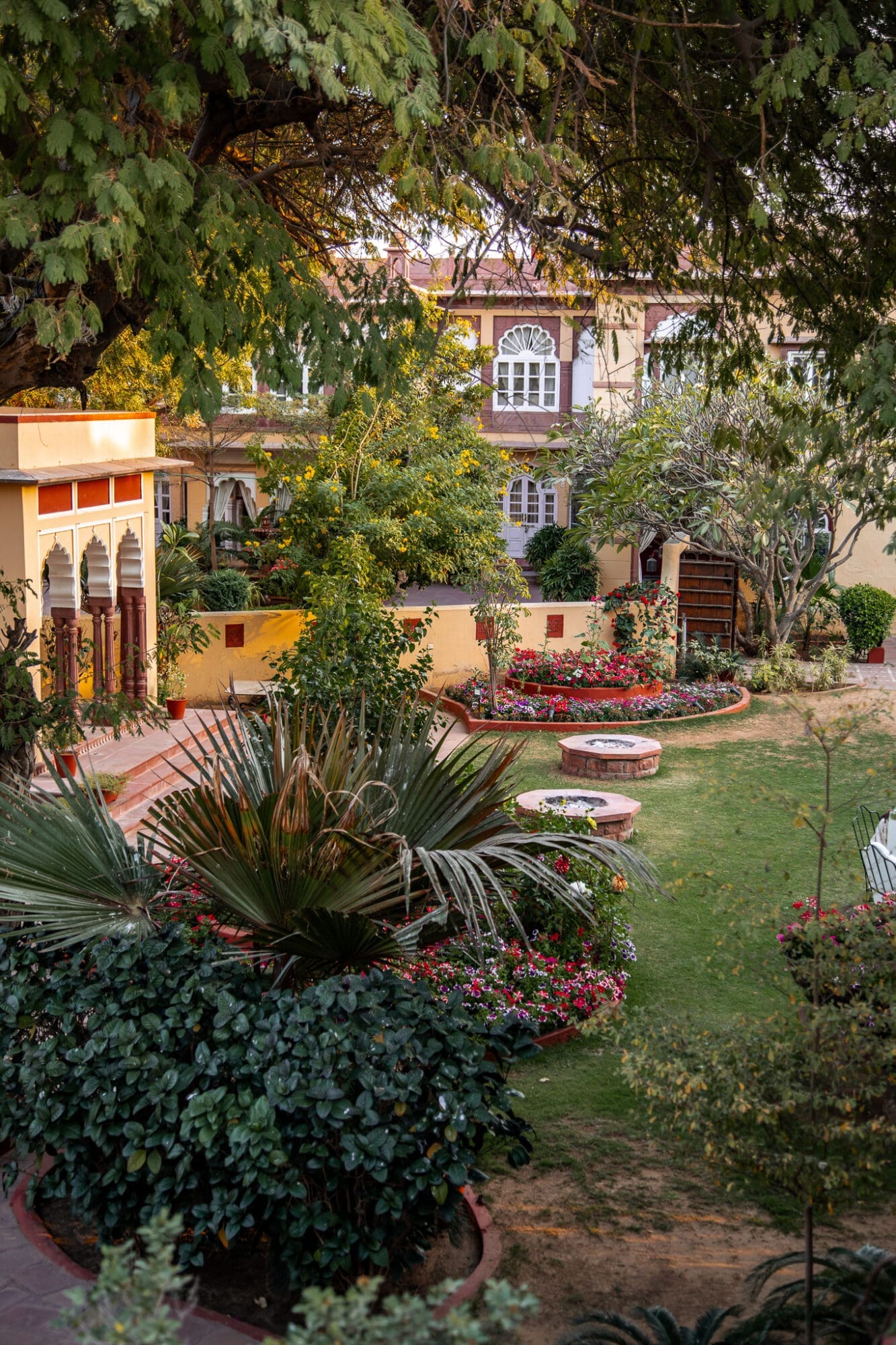 Exterior Courtyard Rohet Garh Review Rajasthan Jodhpur Luxury Hotel