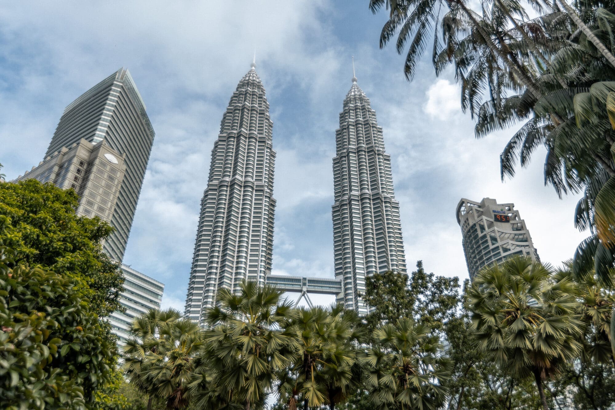 KLCC Park views of Kuala Lumpur Petronas Towers