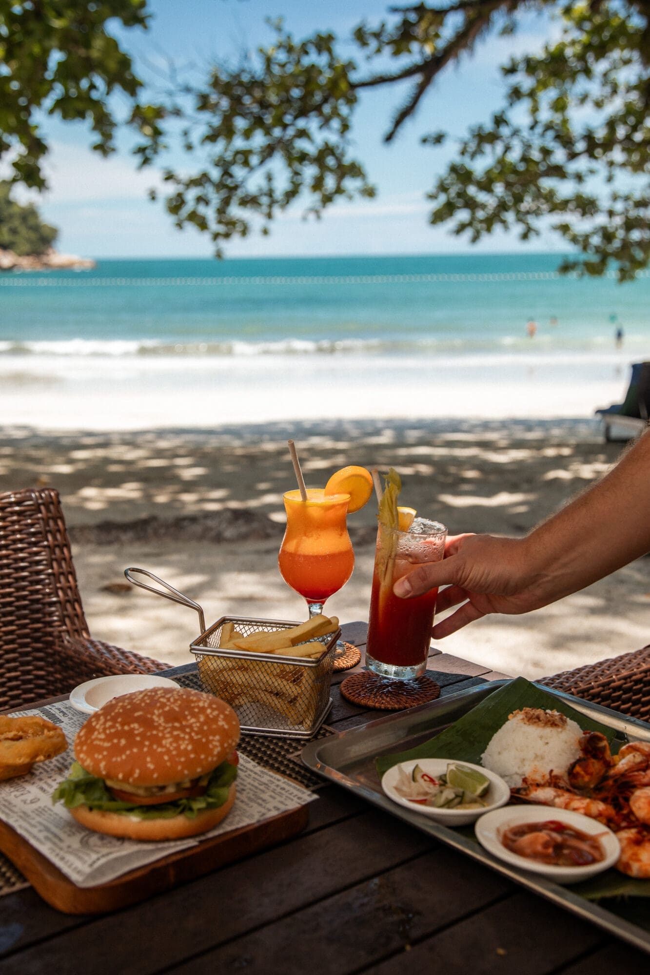 Lunch at Chapman's Bar in Pangkor Laut Resort Malaysia