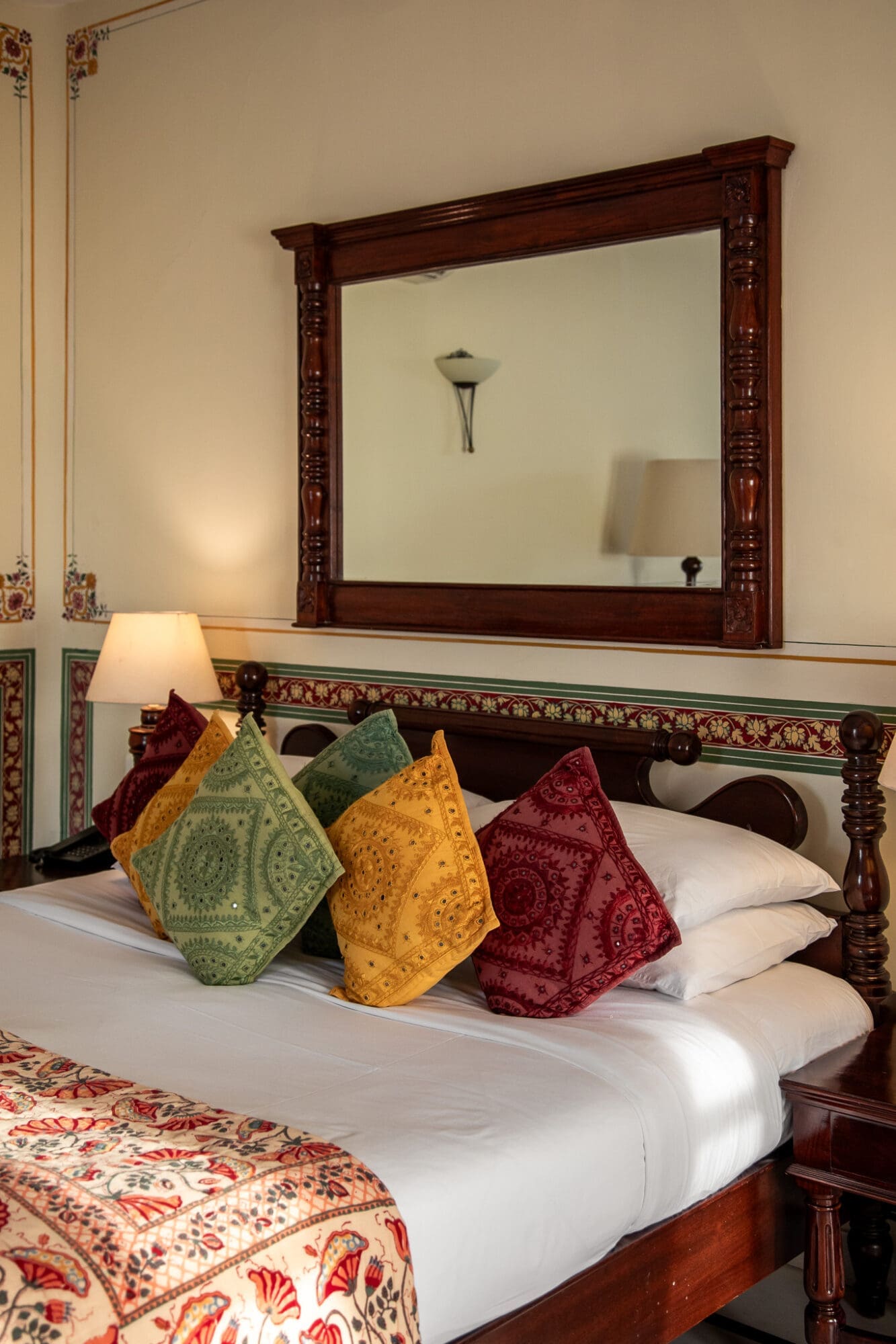 Room details soft furnishings Rohet Garh India Hotel