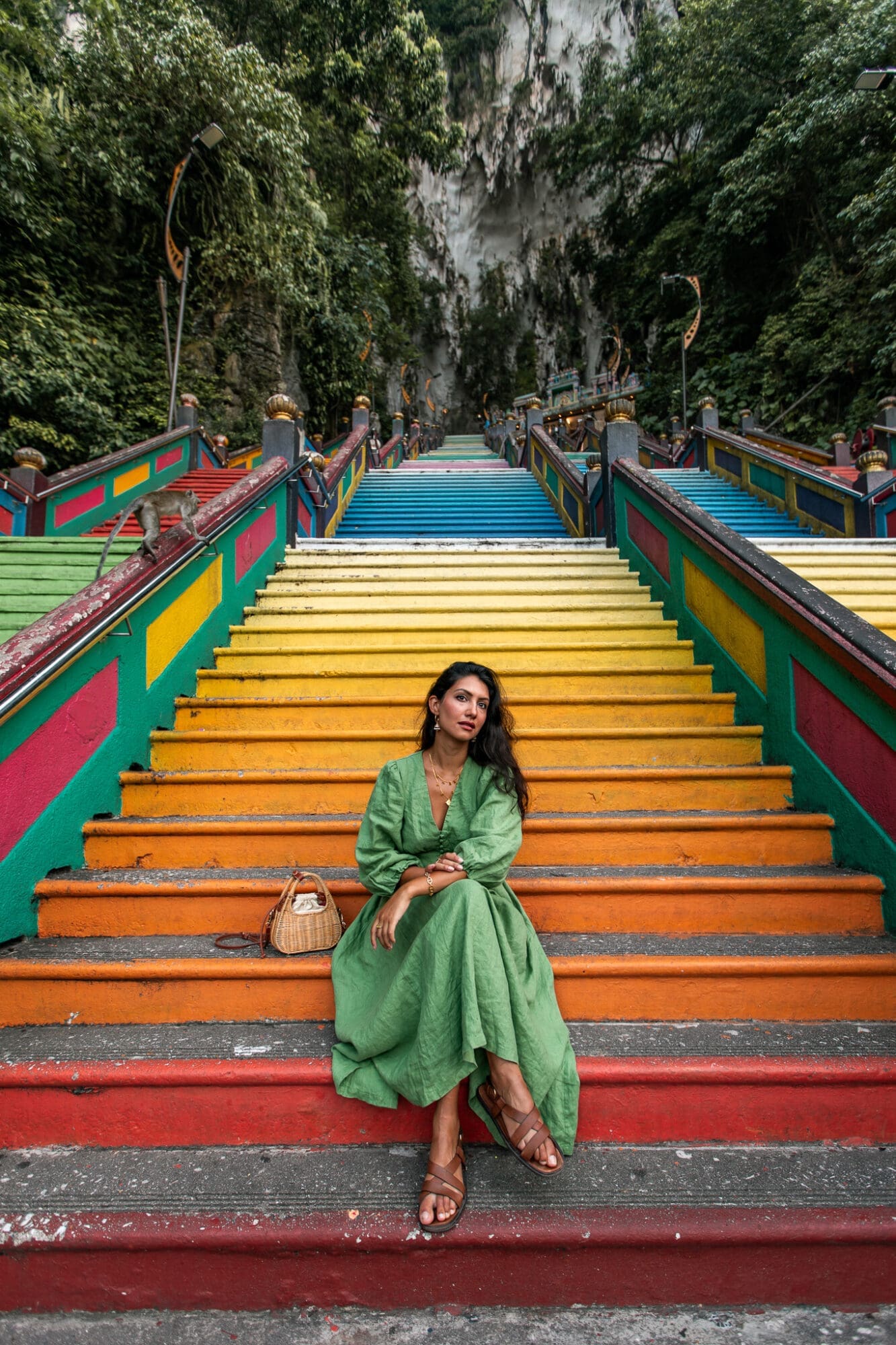 Things to do in Kuala Lumpur Batu Caves Hindu Temple Colourful Steps