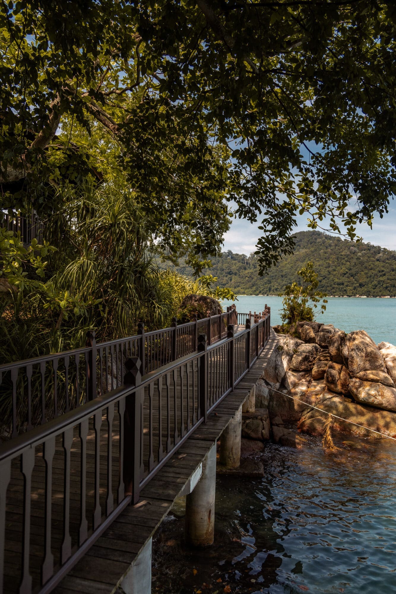 Walkways around Pangkor Laut Resort Malaysia