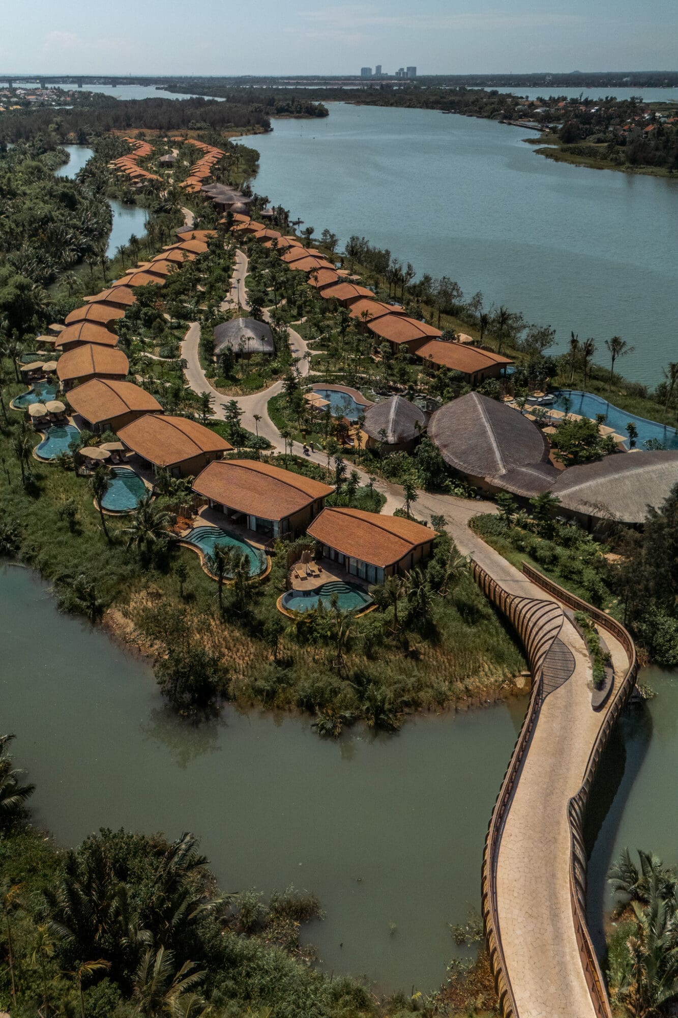 Aerial View of Namia River Retreat