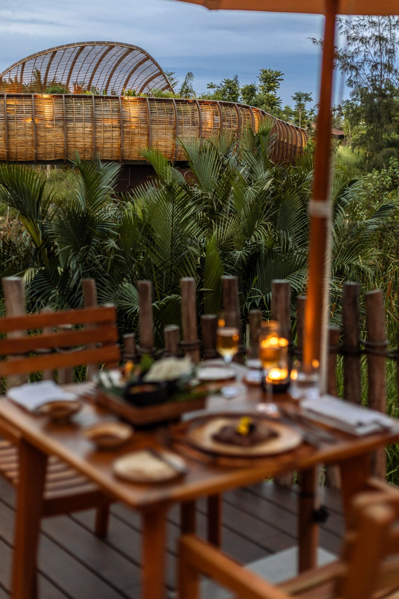 Dinner at Merchant Restaurant overlooking the bridge Namia River Retreat Review