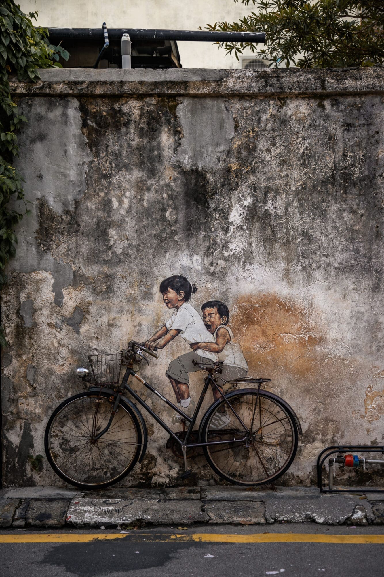 George Town Bicycle Street Art on Armenian Street