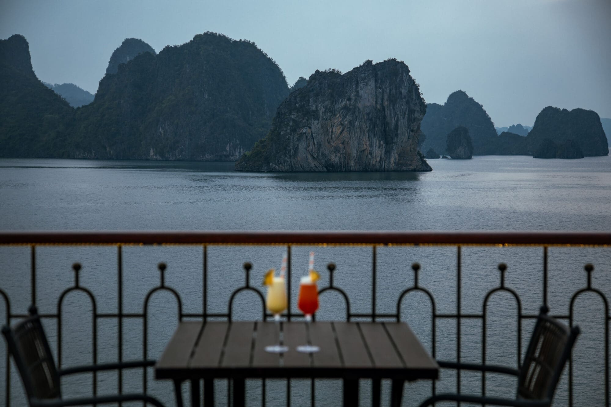 Ha Long Bay Cocktails at Blue Hour on board a one night cruise