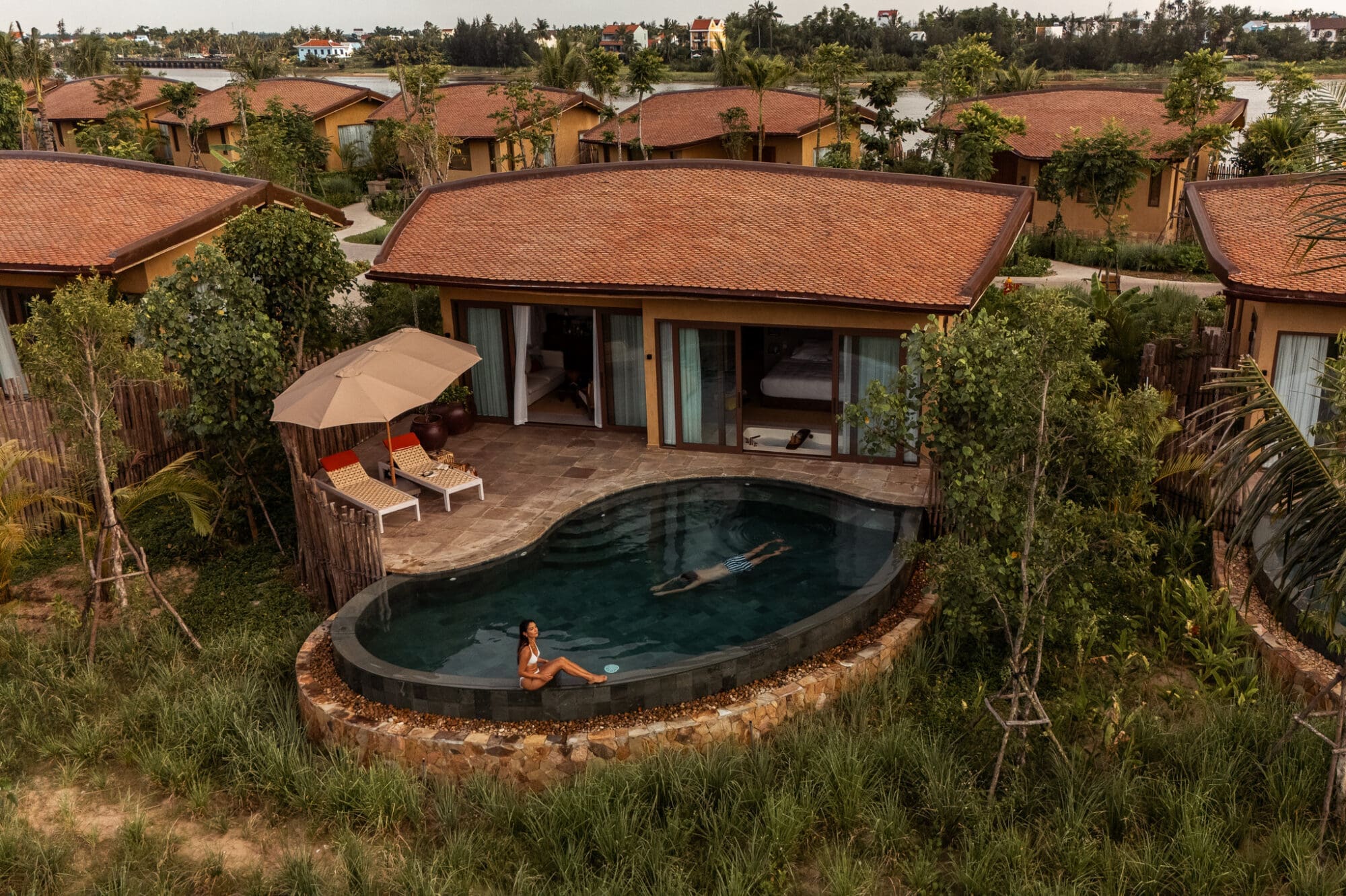 Nipa Pool Villa at Namia River Retreat Hoi An Vietnam