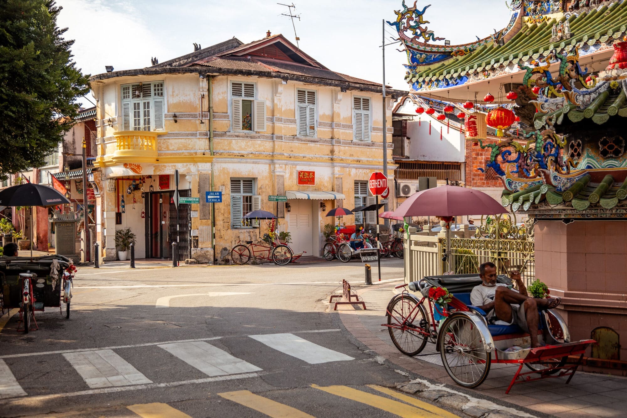 Old Town streets of George Town Penang