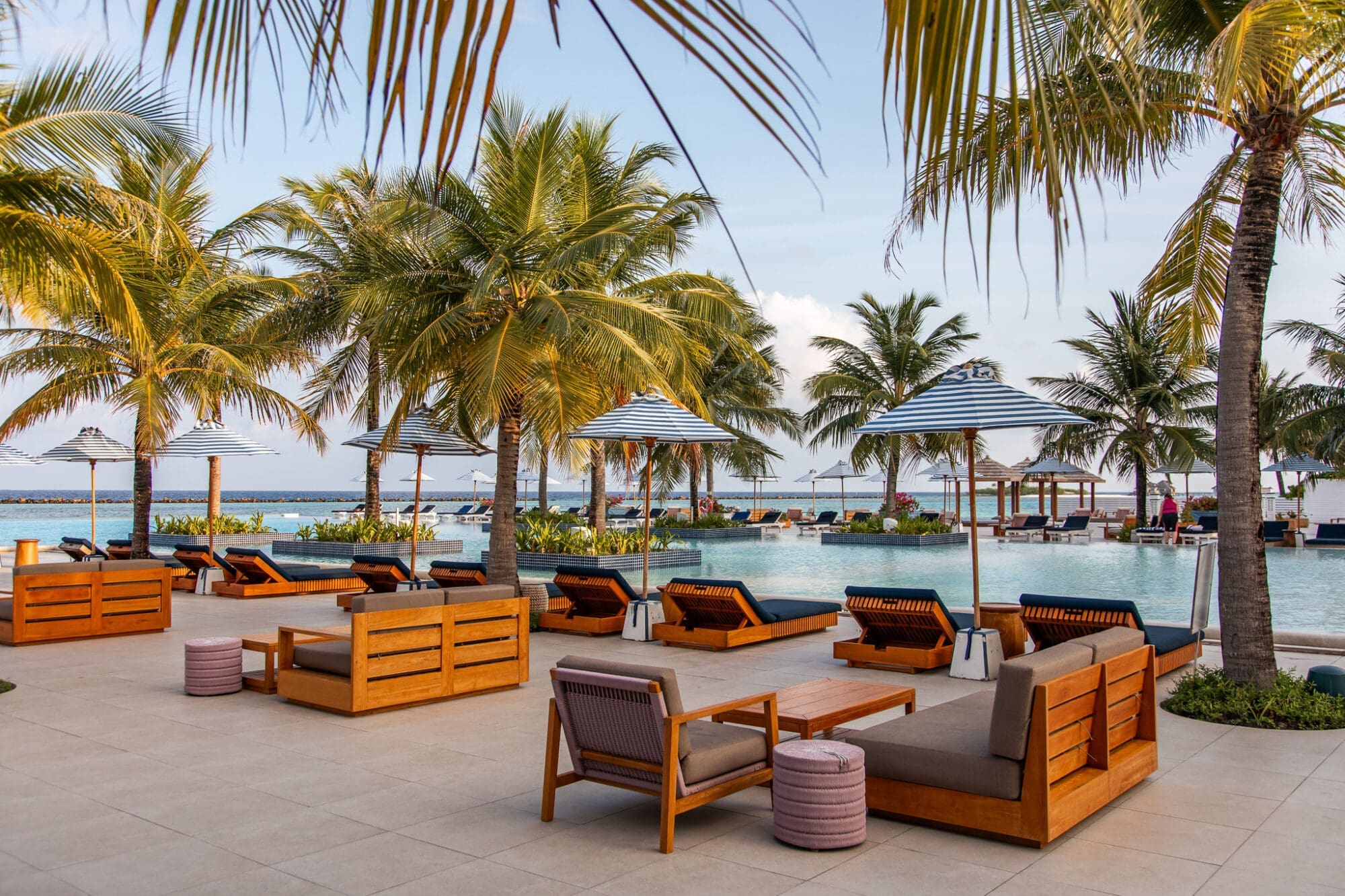 Pool area at Villa Nautica