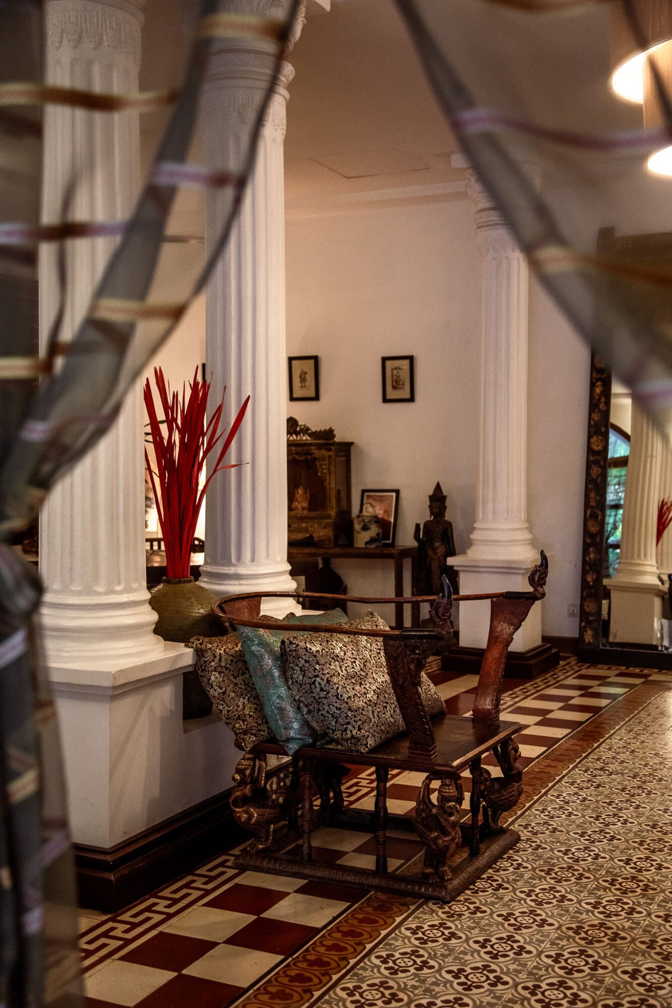Reception Area 1920s decor Pavilion Hotel Phnom Penh