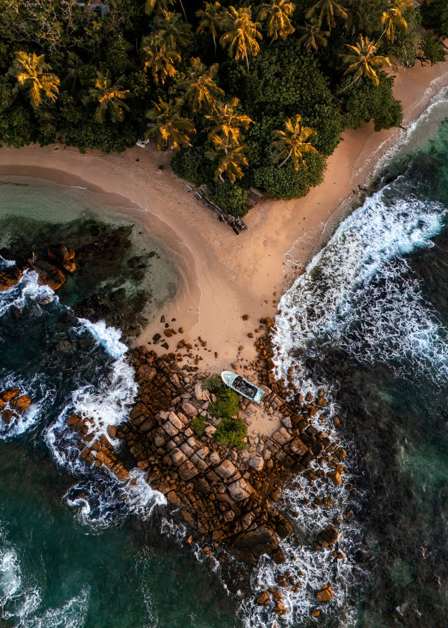 Secret Beach Mirissa Sri Lanka Drone