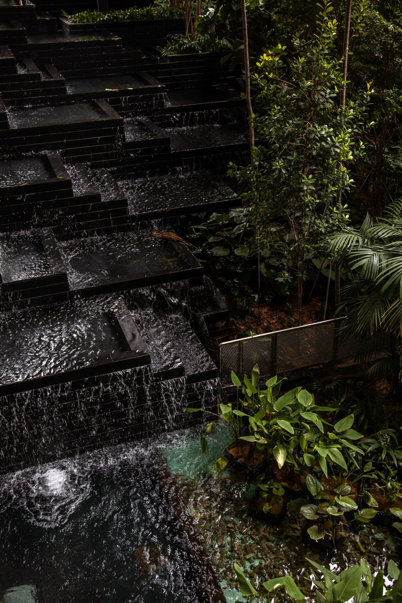 Waterfall Feature Pan Pacific Orchard Singapore