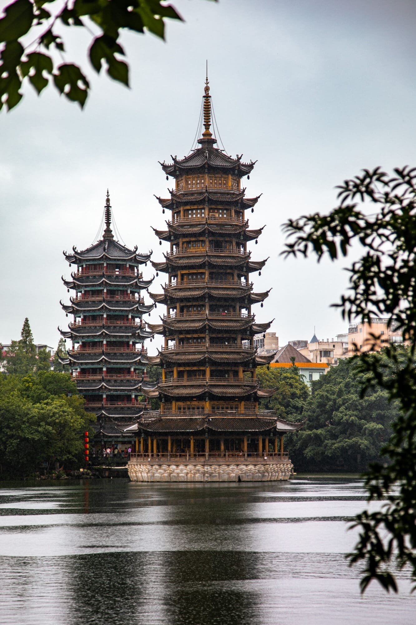 Sun and Moon Pagodas Guilin City Guangxi Things to do