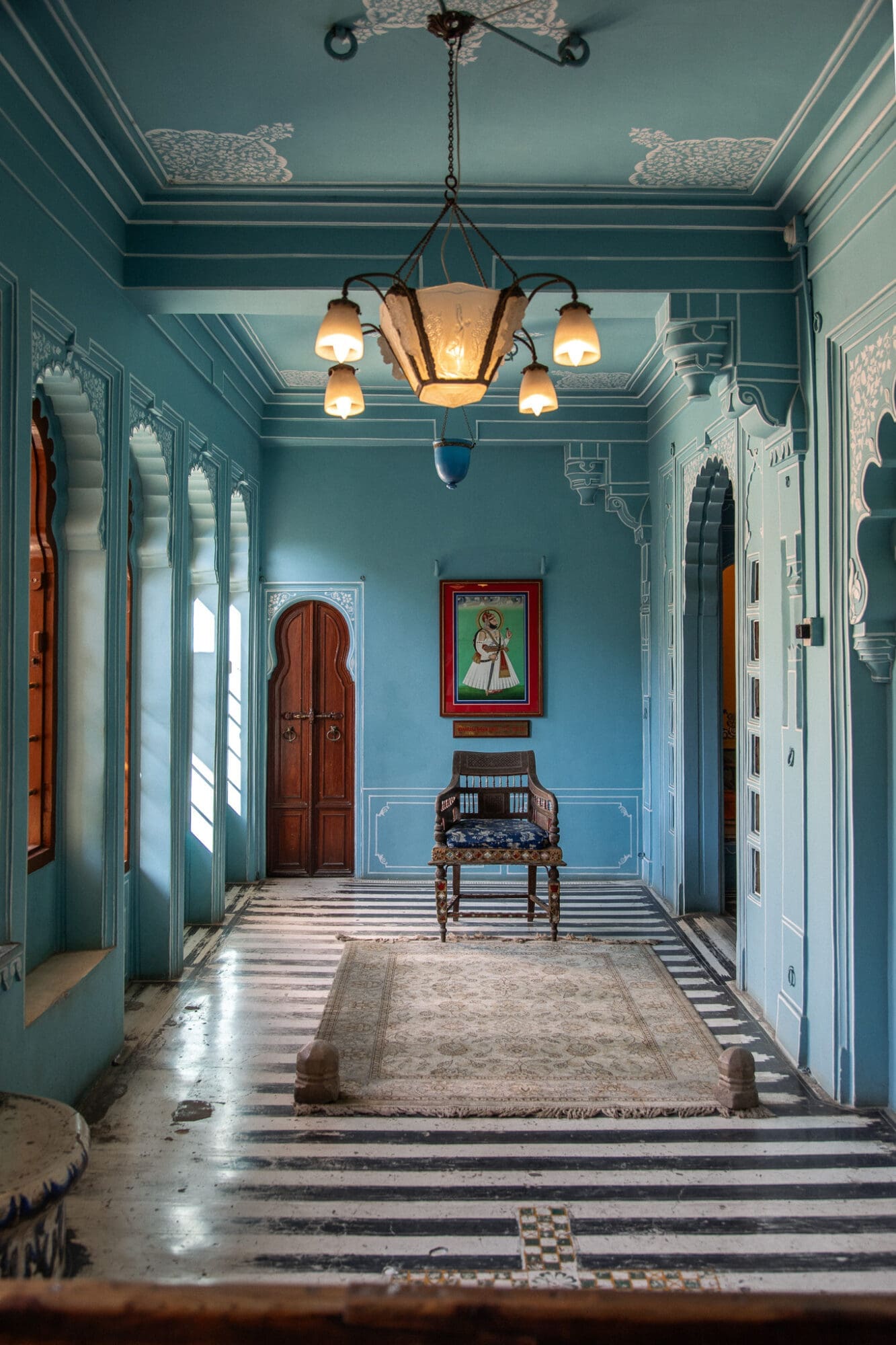 City Palace Blue Room Udaipur Rajasthan Itinerary India