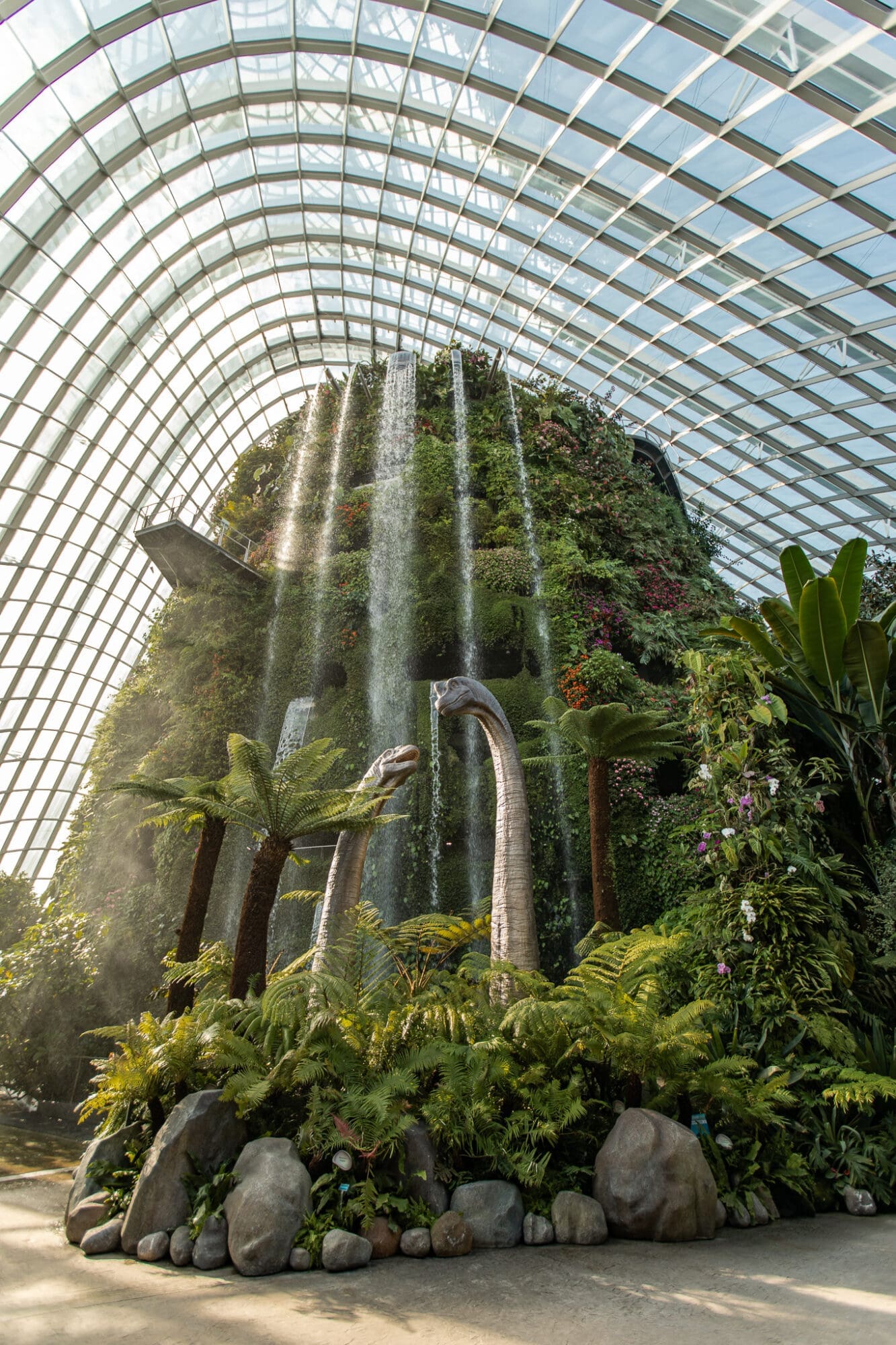 Cloud Forest Jurassic Park Installation Gardens by the Bay Singapore