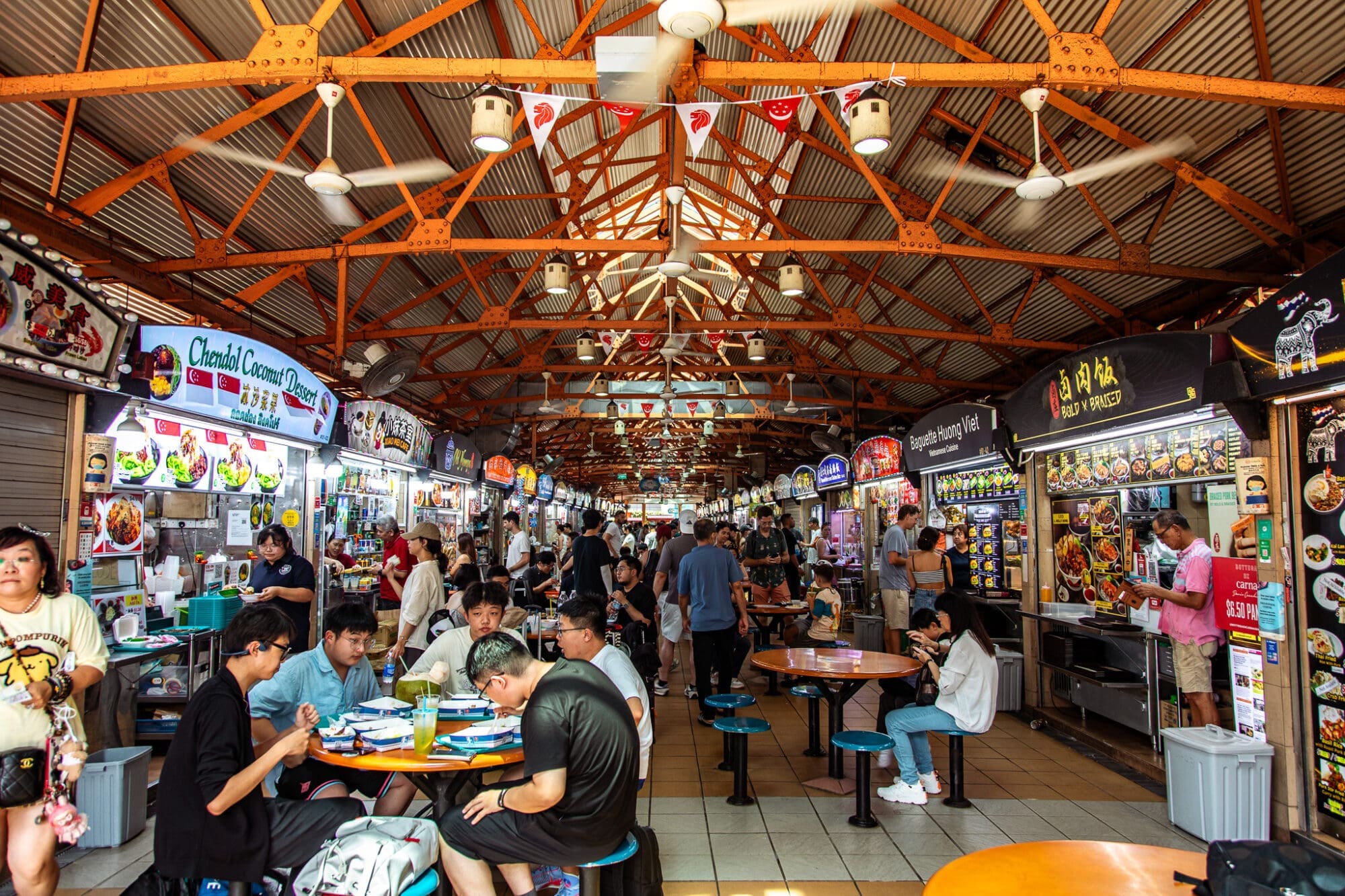 Maxwell Food Centre Chinatown Interiors Singapore