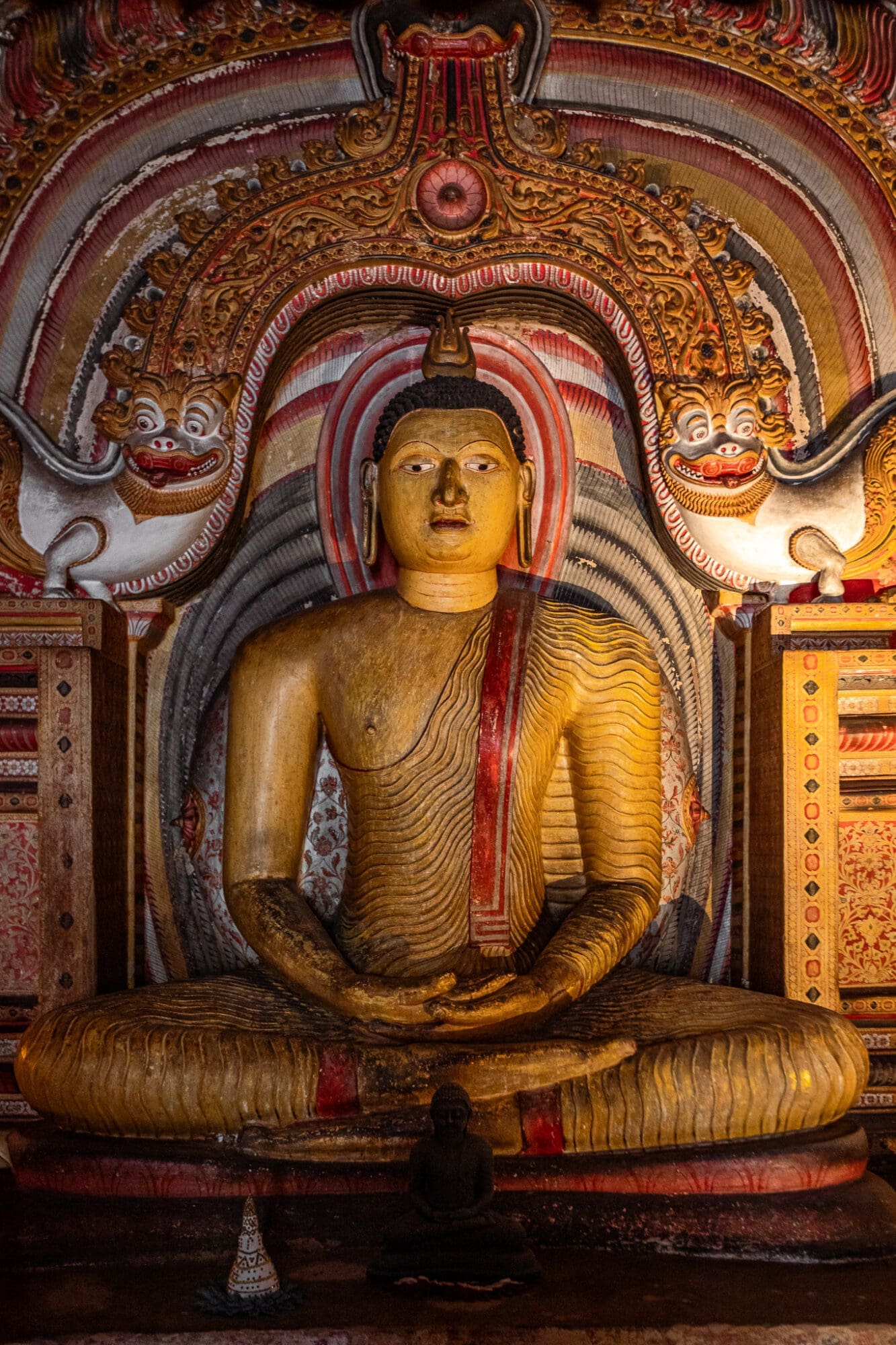 Dambulla Cave Temple Sri Lanka Cultural Triangle Gold Buddha