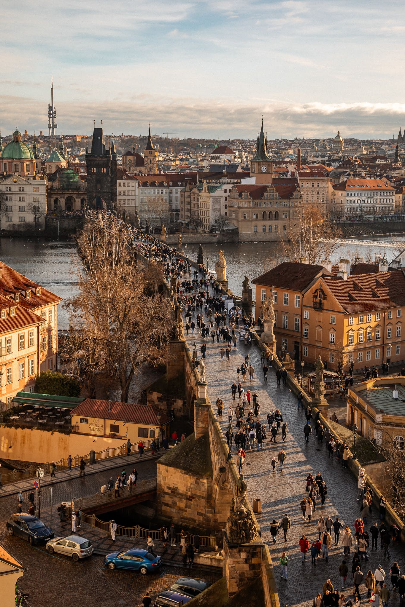 View from Charles Bridge Tower Things to do in Prague Christmas