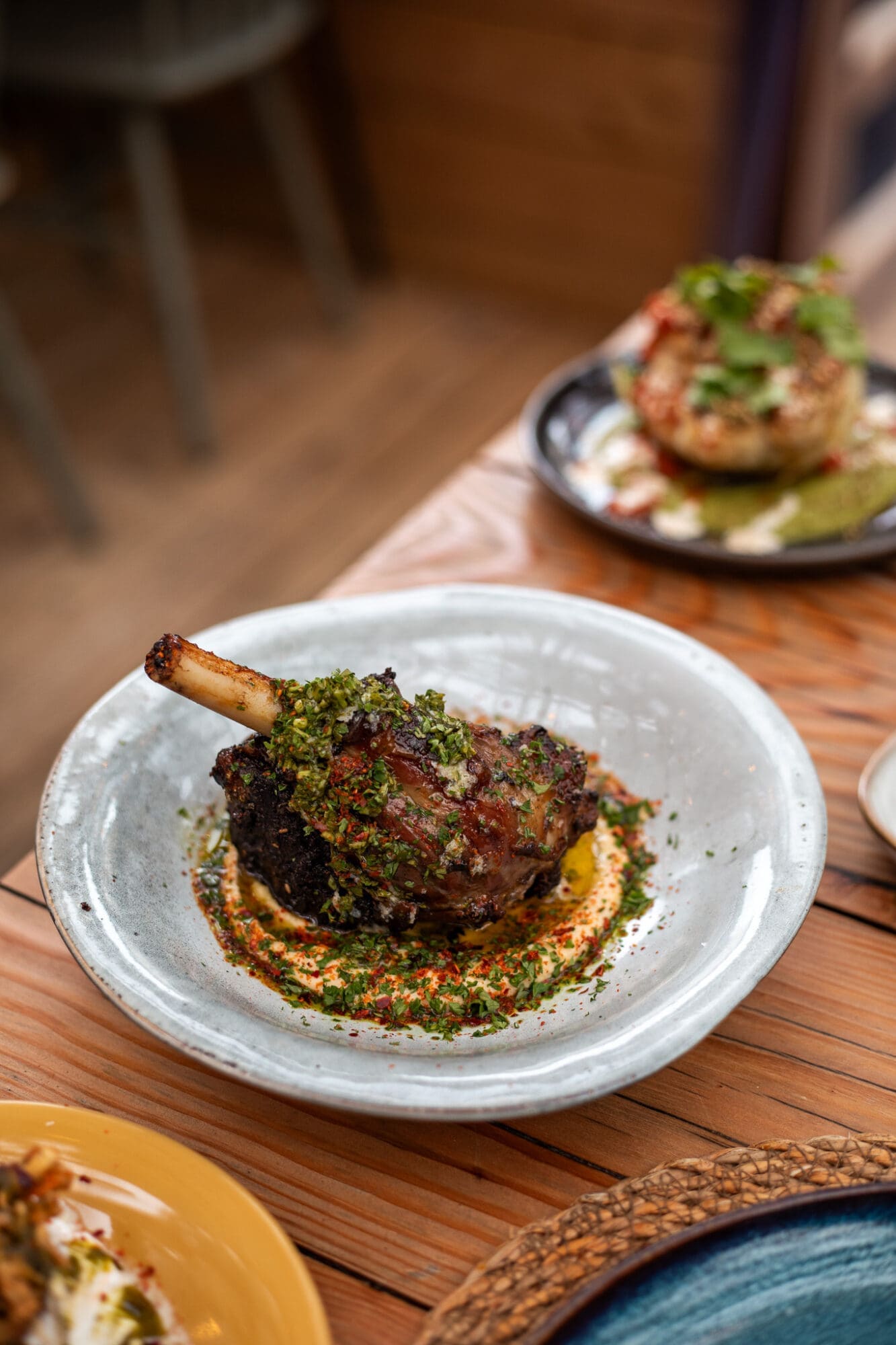 BBQ Lamb Shank at the Lacy Nook Best Restaurants in Walthamstow London Balkan Cuisine