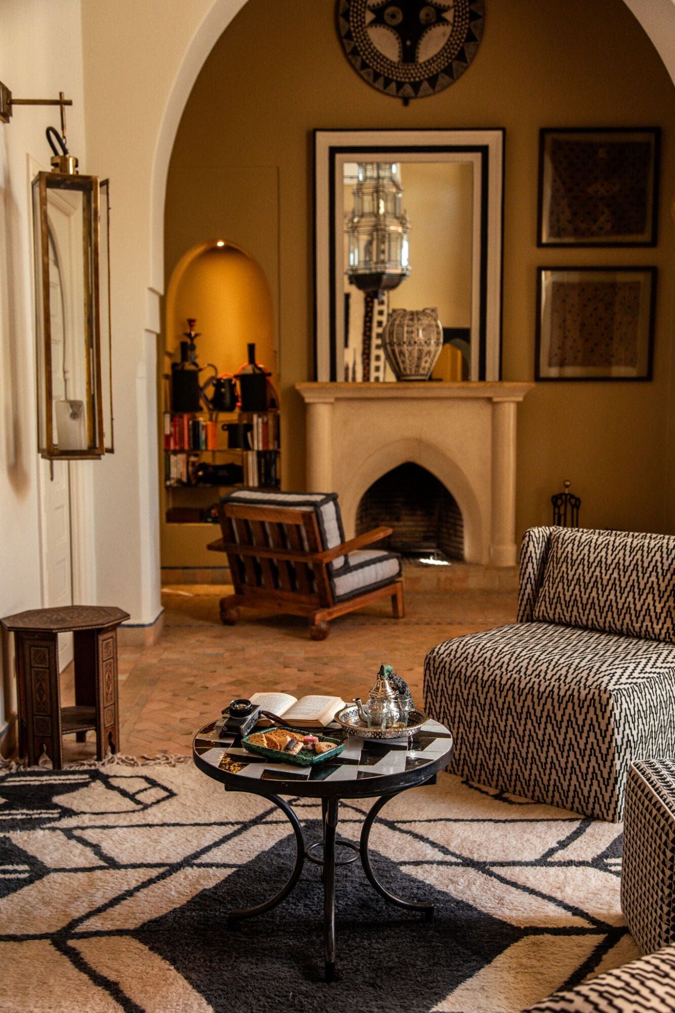 Kasbah Conti Interior Living Room Design Review Villa Marrakech Morocco