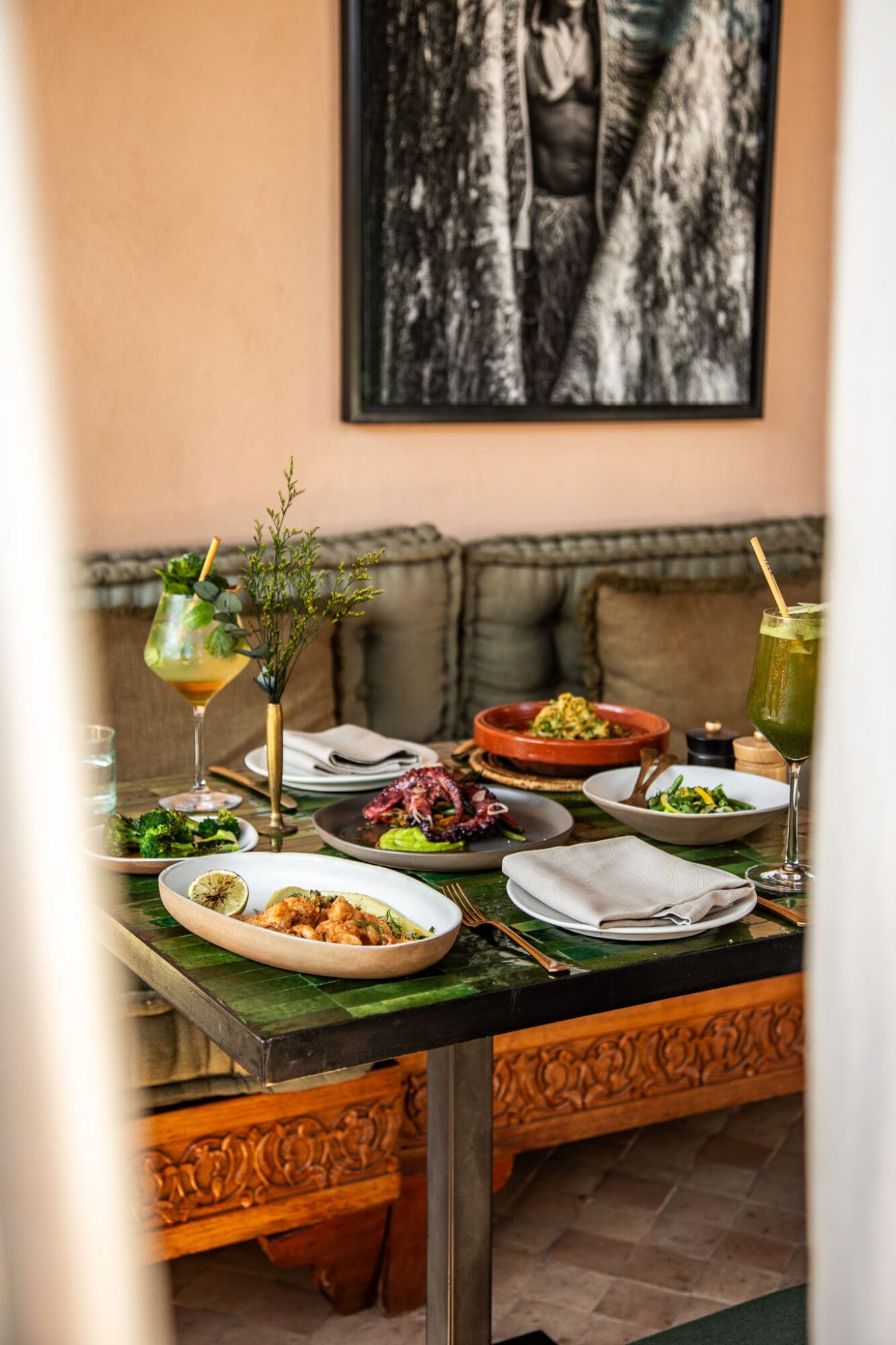 Noujoum Rooftop Restaurant Marrakech Morocco Dining